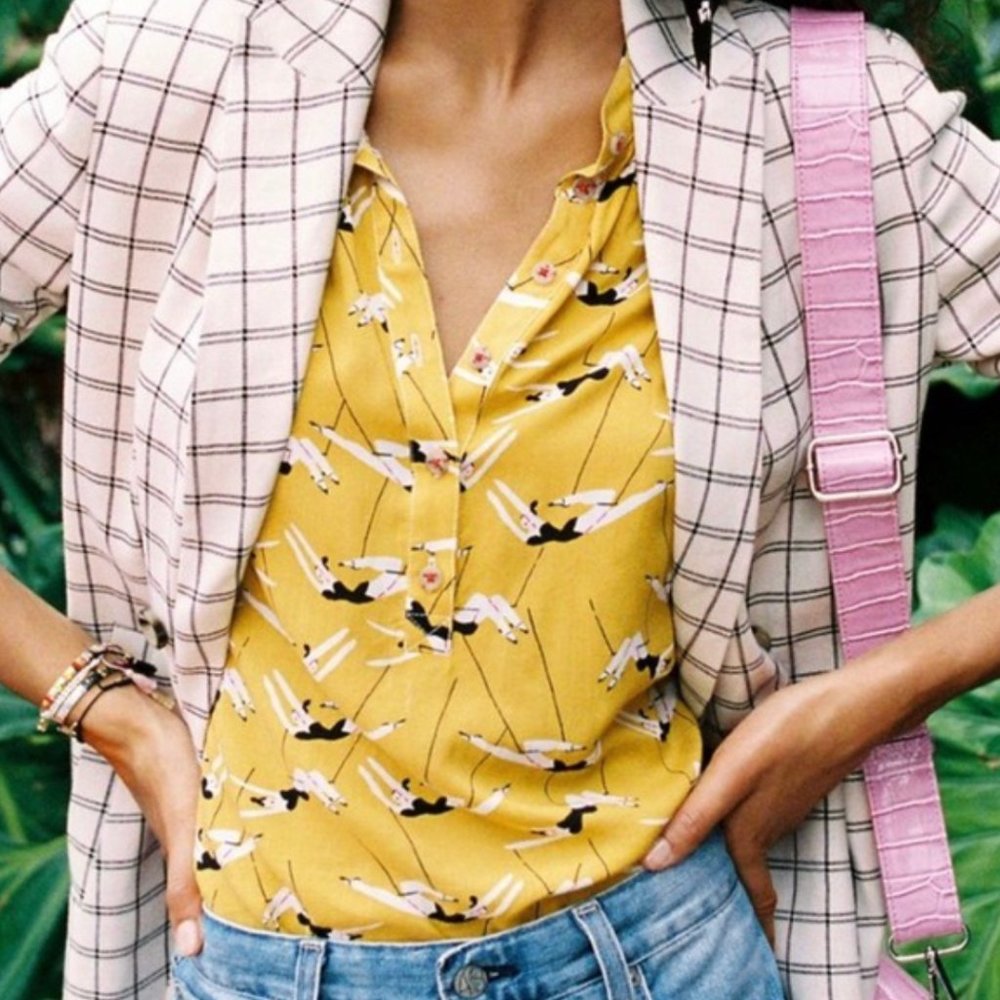 EMILY ISABELLA for Anthropologie Robina Trapeze Top